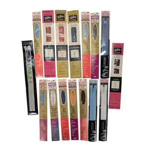16 Assorted Vintage‎ Zippers Lot Talon Metal Flexi-Knit Polyester Nylon